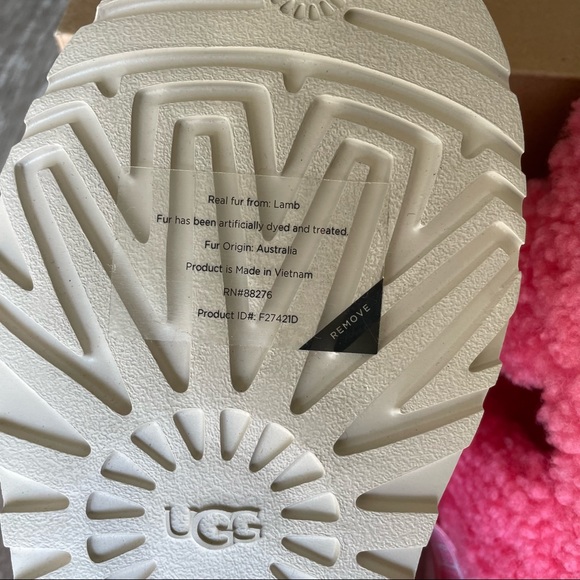 UGG Oh Fluffita Slide Sandal - Pink Rose US 7/EU 38 - Picture 14 of 14